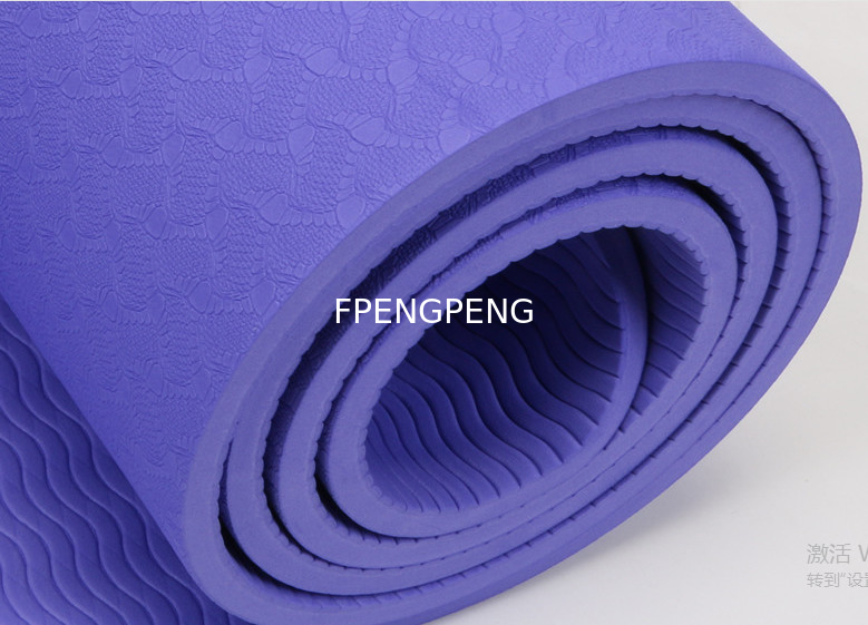 New High Quality Non Slip Yoga Mat Roll up Pillates Gym Fitness Equiptment Large Size Soft Comfortable PVC