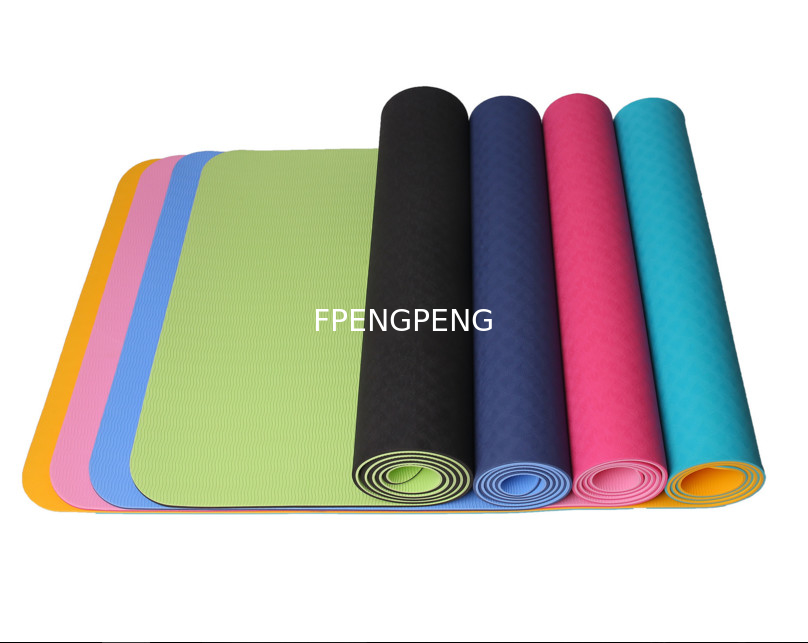 Large TPE Excercise Yoga Mat Natural TPE/PVC yoga mat Good Quality Eco friendly Printed Yoga Mat