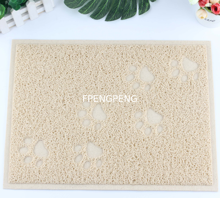 Pet Accessories Animal Durable Anti Slip Waterproof trapper food pet cat litter mat