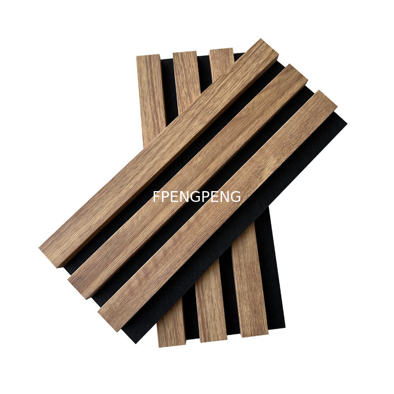 MDF Wooden Acoustic Slats Interior Wall Panel 2400*600*22mm acoustic sound panels for walls