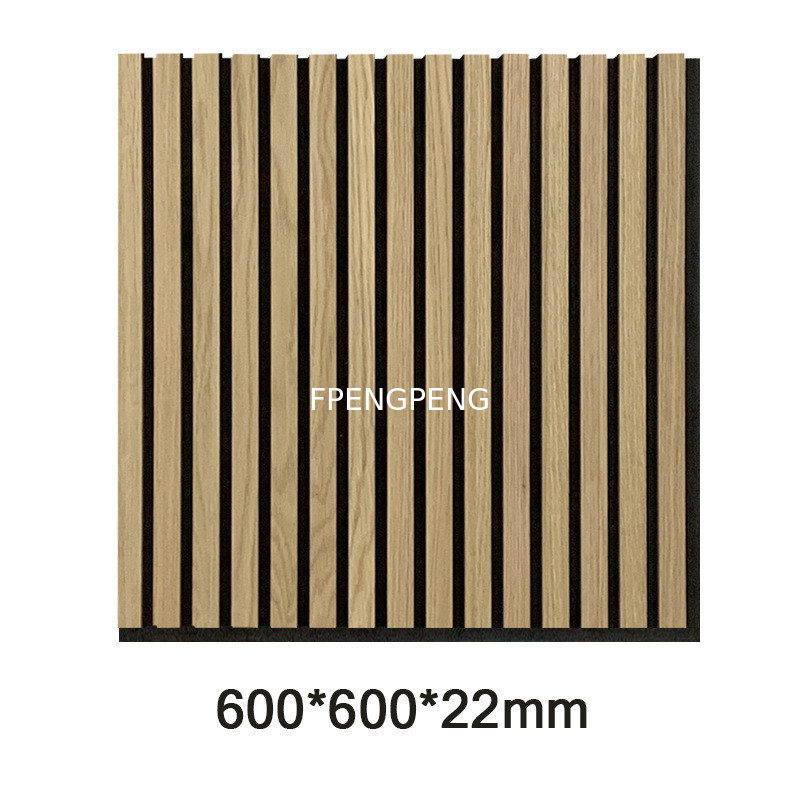 Polyester fiber wooden bar grille sound-absorbing board indoor wall protection panel