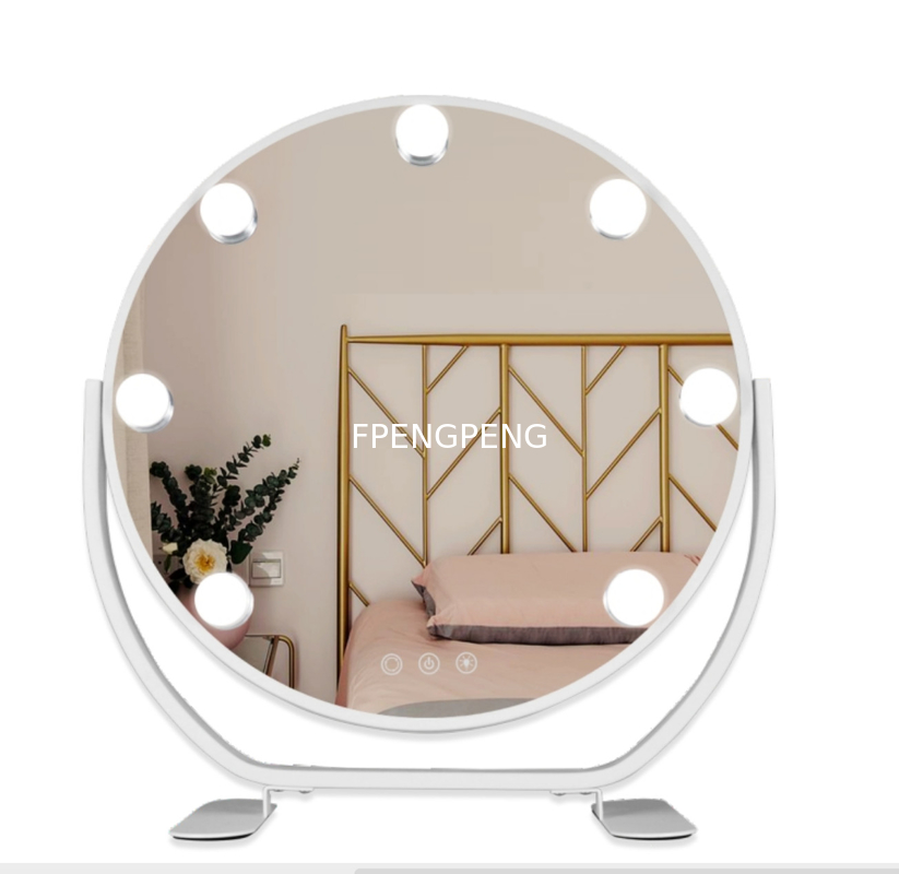 Smart Luminescent Mirror with Light for Daily Storage in Home Dormitory LED dressing up mirror