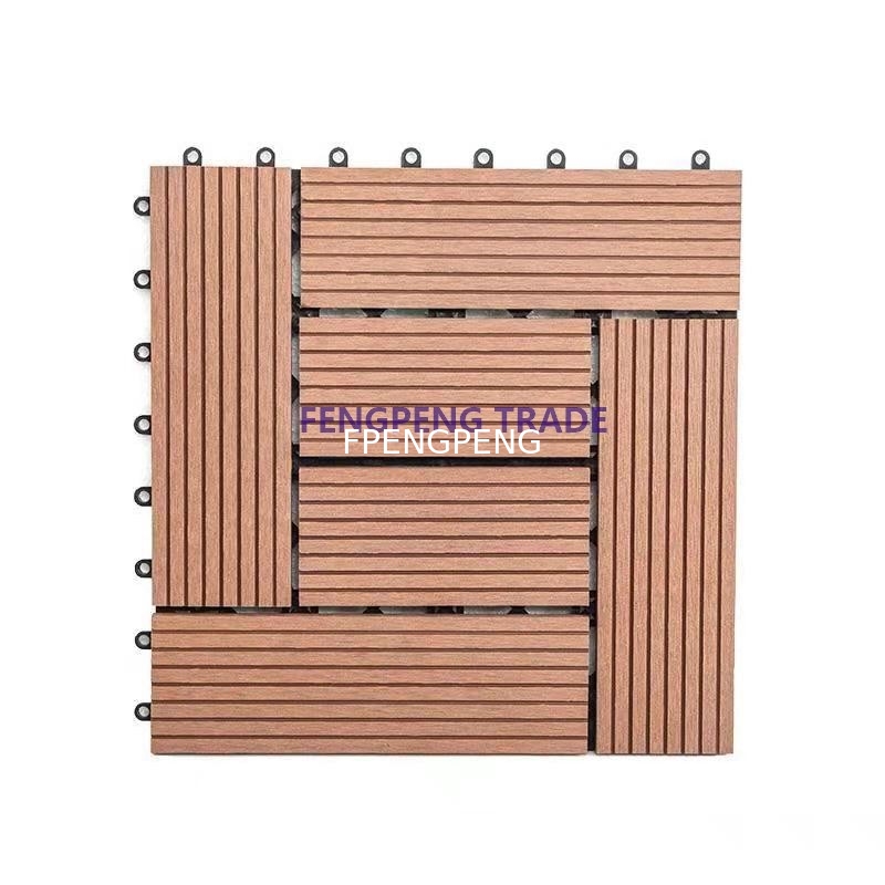 outdoor wpc decking DIY floor Composite Decking Boards Waterproof WPC Flooring with Fire Resistance