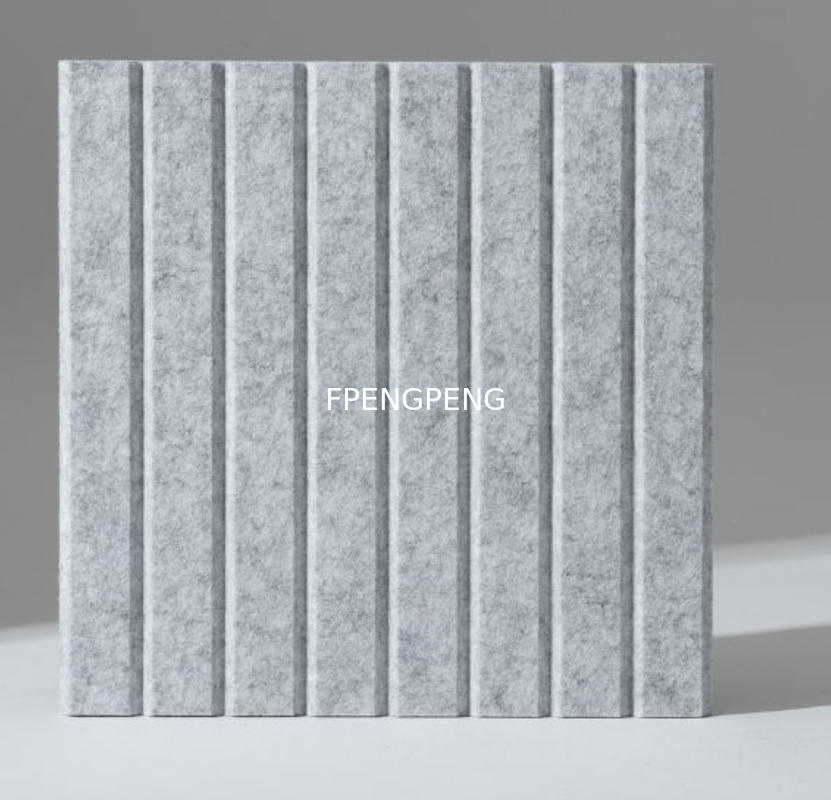 PET Wall Board Tiles Slat Wall Paneling, Felt Bulletin Board Tiles for Office Polyester Fiber Acoustic Panel-12-Pack (Marble White)