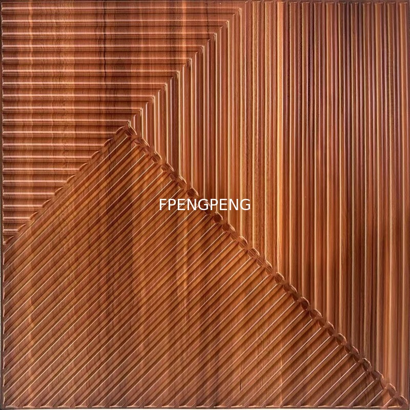 Various Colors to Choose From 3D PVC Wall Panel for Customization